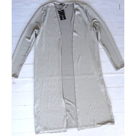 Fashion Nova Sweaters - Fashion Nova Women Gray Open-Front Cardigan – Size 3X (NWT)